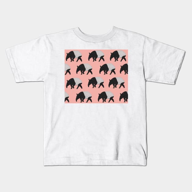 Amazing Malayan tapir Kids T-Shirt by ButtonandSquirt